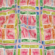 Cotton Voile - Rainbow Watercolor Plaid - Jujube Jubilee Print - Mood Exclusive Sugar Collection