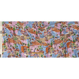 Rayon Challis - Multicolor Indoor Spaces - Where You're Planted Print - Mood Exclusive Wisteria Collection