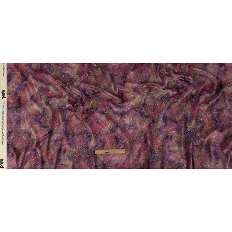 Rayon Challis - Pink, Purple and White Abstract - Hope Spotted Print - Mood Exclusive Wisteria Collection