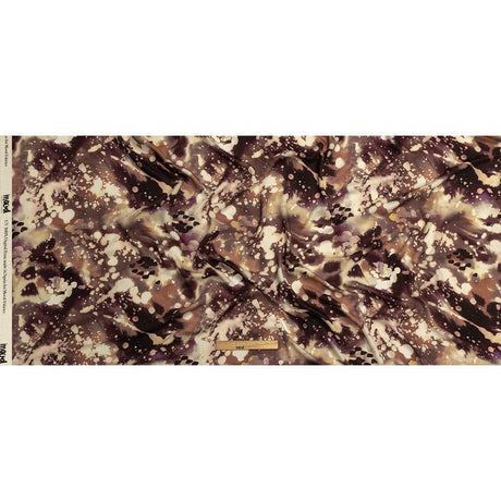 Rayon Challis - Purple Abstract Splatters - L'Amour en Feu Print - Mood Exclusive Wisteria Collection