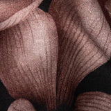 Rayon Challis - Black and Plum Floral - Vision of Romance Print - Mood Exclusive Wisteria Collection