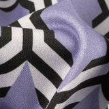 Stretch Cotton Sateen - Lavender Honeycomb Geometric - Sweet as Honey Print - Mood Exclusive Wisteria Collection