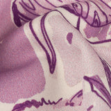 Stretch Cotton Sateen - Lilac Indoor Spaces - Where You're Planted Print - Mood Exclusive Wisteria Collection