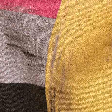 Stretch Cotton Sateen - Purple, Pink and Yellow Painterly Geometric - Theory of Abstraction Print - Mood Exclusive Wisteria Collection