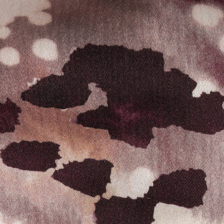 Stretch Cotton Sateen - Purple Abstract Splatters - L'Amour en Feu Print - Mood Exclusive Wisteria Collection