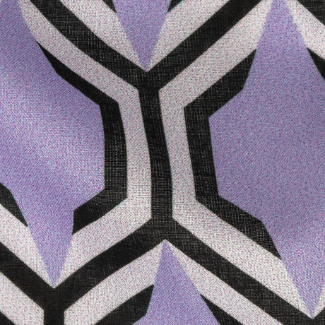 Cotton Voile - Lavender Honeycomb Geometric - Sweet as Honey Print - Mood Exclusive Wisteria Collection