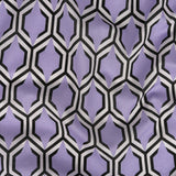Cotton Voile - Lavender Honeycomb Geometric - Sweet as Honey Print - Mood Exclusive Wisteria Collection