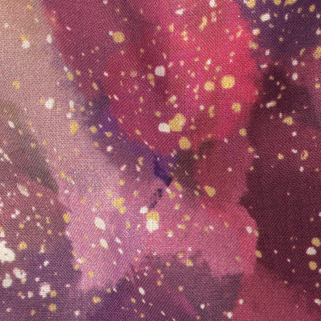 Cotton Voile - Pink, Purple and White Abstract - Hope Spotted Print - Mood Exclusive Wisteria Collection