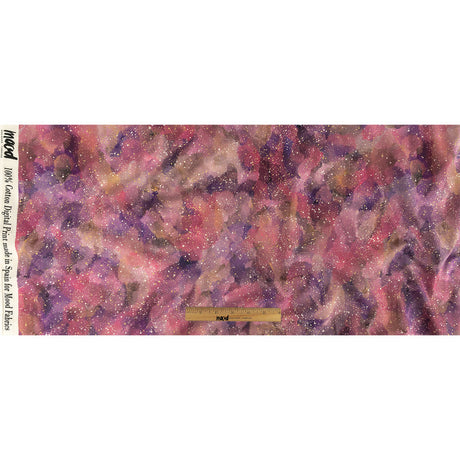 Cotton Voile - Pink, Purple and White Abstract - Hope Spotted Print - Mood Exclusive Wisteria Collection