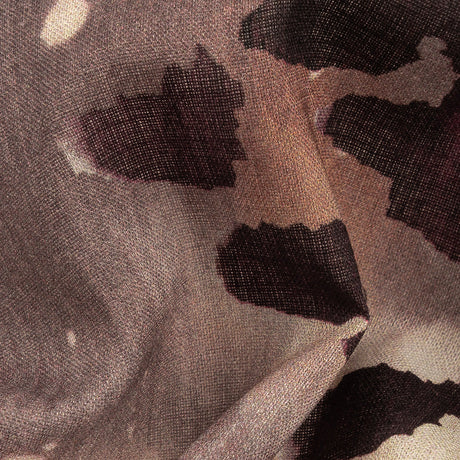 Cotton Voile - Purple Abstract Splatters - L'Amour en Feu Print - Mood Exclusive Wisteria Collection