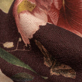 Linen and Rayon Woven - Deep Purple Floral - Baroque Bouquet Print - Mood Exclusive Wisteria Collection