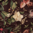 Linen and Rayon Woven - Deep Purple Floral - Baroque Bouquet Print - Mood Exclusive Wisteria Collection
