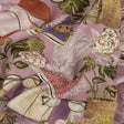 Linen and Rayon Woven - Lavender Clothes and Plants - Morning Memory Print - Mood Exclusive Wisteria Collection