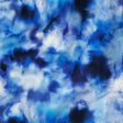 Linen and Rayon Woven - Blue Tie Dye - High Tide Print - Mood Exclusive Indigo Collection