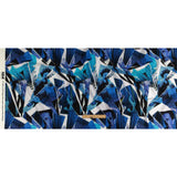 Linen and Rayon Woven - Blue Abstract - Tangled Up in Blue Print - Mood Exclusive Indigo Collection