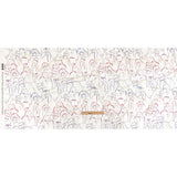 Stretch Cotton Sateen - Purple, Pink and Blue Faces and Hands - Language of Love Print - Mood Exclusive Pride Collection