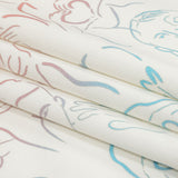 Stretch Cotton Sateen - Pink, White and Blue Faces and Hands - Language of Love Print - Mood Exclusive Pride Collection