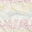 Stretch Cotton Sateen - Blue, Yellow and Pink Faces and Hands - Language of Love Print - Mood Exclusive Pride Collection