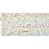 Linen and Rayon Woven - Blue, Yellow and Pink Faces and Hands - Language of Love Print - Mood Exclusive Pride Collection