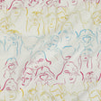 Linen and Rayon Woven - Blue, Yellow and Pink Faces and Hands - Language of Love Print - Mood Exclusive Pride Collection