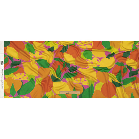 Rayon Challis - Citrus Fruits - Zest Friends Print - Mood Exclusive Citrus Collection