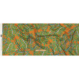 Rayon Challis - Orange and Green Foliage - Looking Vine Print - Mood Exclusive Citrus Collection