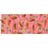 Rayon Challis - Pink Papayas - Snack Time Print - Mood Exclusive Citrus Collection