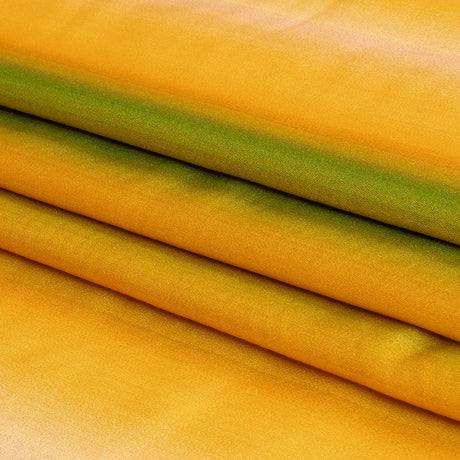 Rayon Challis - Green and Yellow Gradient Stripes - Marmalade Parade Print - Mood Exclusive Citrus Collection