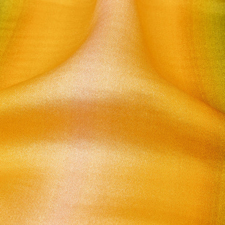 Rayon Challis - Green and Yellow Gradient Stripes - Marmalade Parade Print - Mood Exclusive Citrus Collection