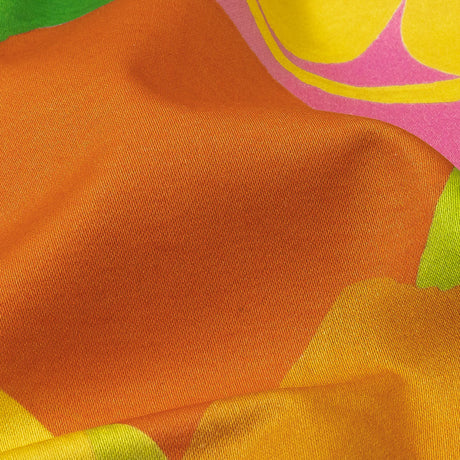 Stretch Cotton Sateen - Citrus Fruits - Zest Friends Print - Mood Exclusive Citrus Collection