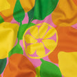 Stretch Cotton Sateen - Citrus Fruits - Zest Friends Print - Mood Exclusive Citrus Collection