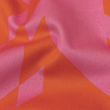 Stretch Cotton Sateen - Orange and Pink Geometric - Orange You Glad Print - Mood Exclusive Citrus Collection