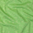 Stretch Cotton Sateen - Green Circuit Board Dots - Circuit Breaker Print - Mood Exclusive Citrus Collection