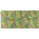 Stretch Cotton Sateen - Green and Pink Tiger Stripes - Rainforest Refreshment Print - Mood Exclusive Citrus Collection