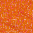 Cotton Voile - Orange and Pink Dot Lines - Spot of Sunshine Print - Mood Exclusive Citrus Collection