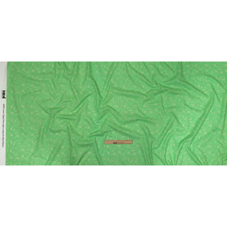 Cotton Voile - Green Circuit Board Dots - Circuit Breaker Print - Mood Exclusive Citrus Collection