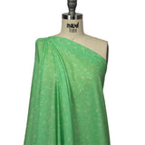 Cotton Voile - Green Circuit Board Dots - Circuit Breaker Print - Mood Exclusive Citrus Collection
