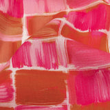 Cotton Voile - Pink Painted Squares - Swatch Me Print - Mood Exclusive Citrus Collection