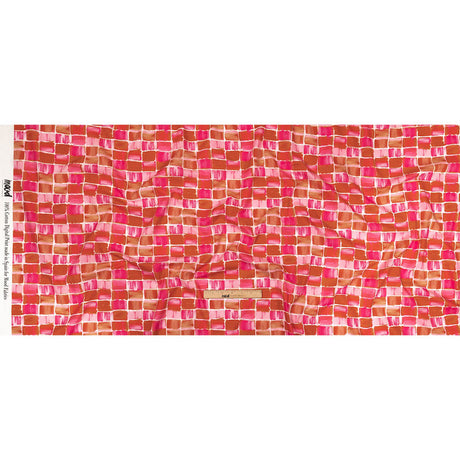 Cotton Voile - Pink Painted Squares - Swatch Me Print - Mood Exclusive Citrus Collection