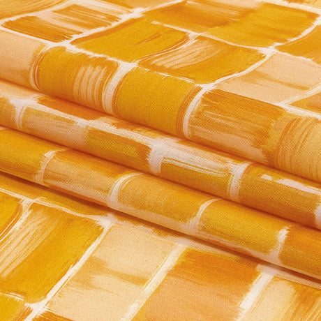 Cotton Voile - Yellow Painted Squares - Swatch Me Print - Mood Exclusive Citrus Collection