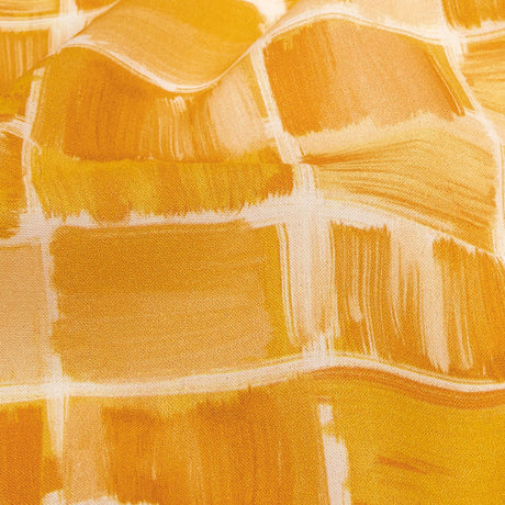 Cotton Voile - Yellow Painted Squares - Swatch Me Print - Mood Exclusive Citrus Collection