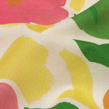 Cotton Voile - Pink and Orange Simplistic Floral - Chalk Party Print - Mood Exclusive Citrus Collection