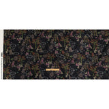Cotton Voile - Black Trees and Windows - Summer Nights Print - Mood Exclusive Citrus Collection