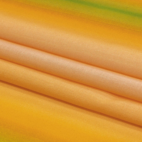 Cotton Voile - Green and Yellow Gradient Stripes - Marmalade Parade Print - Mood Exclusive Citrus Collection