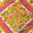 Cotton Voile - Orange and Pink Floral - Golden Garden Print - Mood Exclusive Citrus Collection