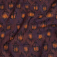 Linen and Rayon Woven - Purple Lanterns - By Lantern Light Print - Mood Exclusive Jack-O-Lantern Collection