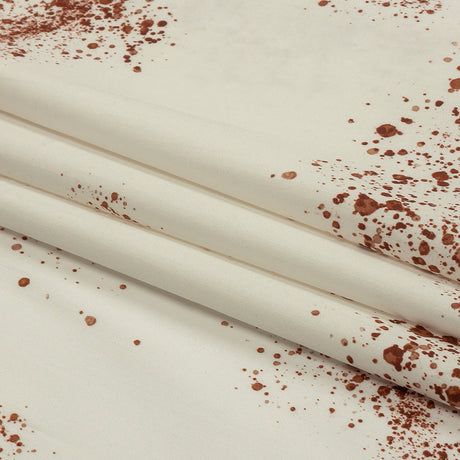 Stretch Cotton Poplin - Blood Splatters - Rue Morgue Print - Mood Exclusive Nevermore Collection