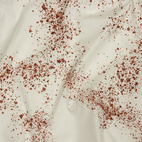 Stretch Cotton Poplin - Blood Splatters - Rue Morgue Print - Mood Exclusive Nevermore Collection
