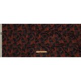 Stretch Cotton Poplin - Red and Black Cats - Black Cat Print - Mood Exclusive Nevermore Collection