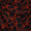 Rayon Batiste - Red and Black Cats - Black Cat Print - Mood Exclusive Nevermore Collection